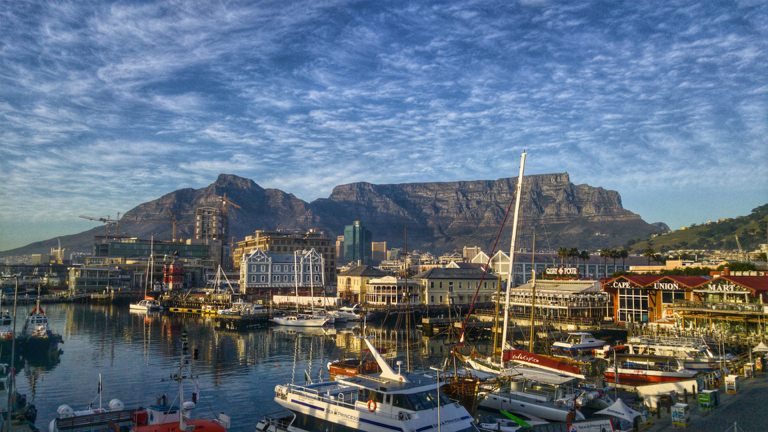 Kaapstad valavond met Tafelberg